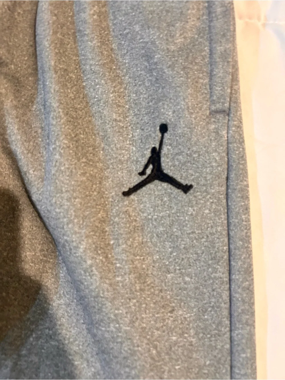 Jordan Gray Kids Performance Joggers with Jumpman Logo
